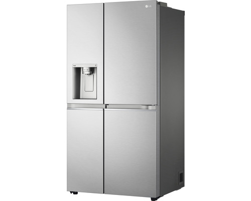 LG Logo Kühlschrank mit vier Türen und Wasserspender