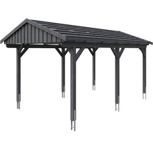 Carport simple SKAN Holz Fichtelberg 317 x 566 cm ardoise