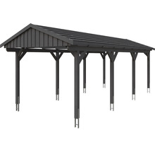 Carport simple SKAN Holz Fichtelberg 317 x 808 cm ardoise