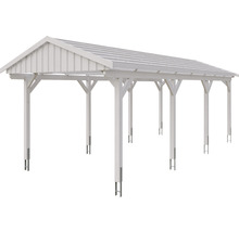 Carport simple SKAN Holz Fichtelberg 317 x 808 cm blanc