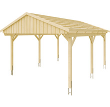 Carport simple SKAN Holz Fichtelberg 423 x 566 cm naturel