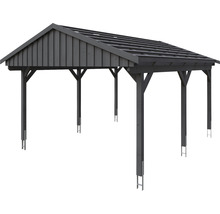 Carport simple SKAN Holz Fichtelberg 423 x 566 cm ardoise