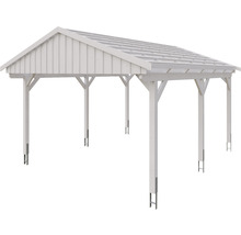 Carport simple SKAN Holz Fichtelberg 423 x 566 cm blanc