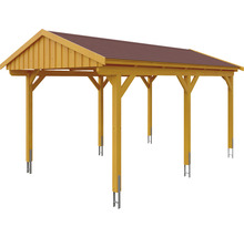 Holz Carport mit Dacheindeckung