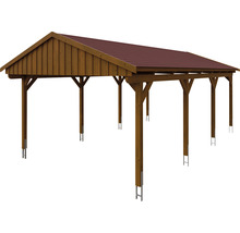 Holzcarport mit Metalldach