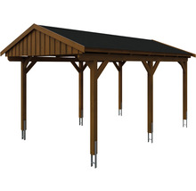 Carport en bois avec toit