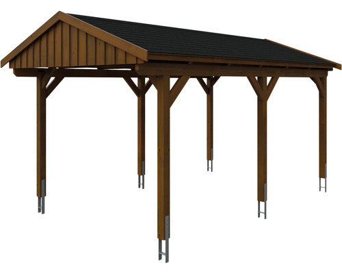 Carport en bois avec toit