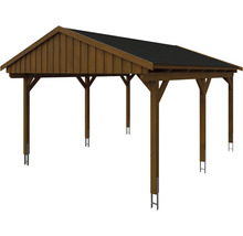 Carport en bois avec toit