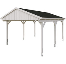 Freistehender Carport aus Holz mit Dach