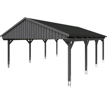 Freistehender Carport aus Holz mit Dach