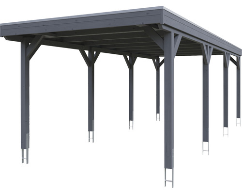Holzcarport mit Stützpfosten