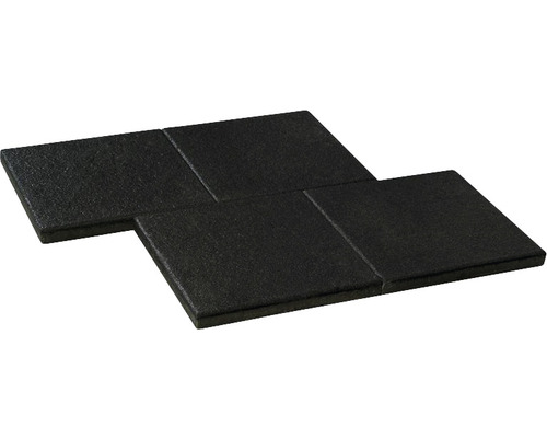 Beton Terrassenplatte iStone Luxury schwarz-basalt 40 cm x 40 cm x 4 cm Quadratische Bodenplatten aus Stein für den Aussenbereich