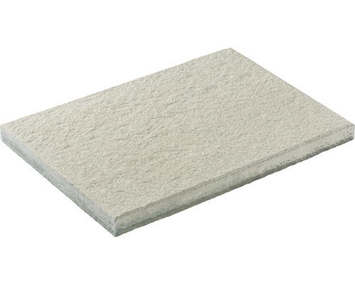 Dalle de terrasse en béton iStone Luxury gris-blanc 60 cm x 40 cm x 4 cm Dalle de béton pour l'extérieur