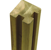 Holzpfosten mit Nut für Zaunelemente