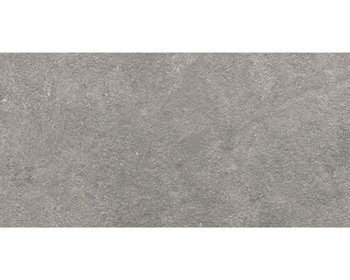 Carrelage de sol gris aspect pierre.