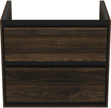 Waschtischunterschrank Ideal Standard Connect Air BxHxT 60 x 51,7 cm x 44 cm Frontfarbe nuss schwarz glanz R0473NE