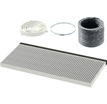 Abluft-Set mit Filter, Lüftungsgitter, Schlauch und Schlauchschelle