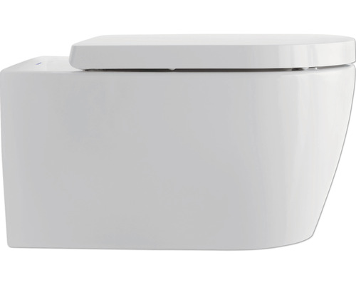 Wand-Tiefspülklosett aus Keramik, Aufsicht