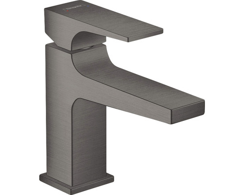 hansgrohe Waschtischarmatur METROPOL 100 mit Push-Open Ablaufgarnitur brushed black chrom gebürstet 32500340