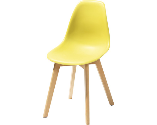 Chaise de jardin Veba Keeve 83 x 47 x 53 cm bois jaune