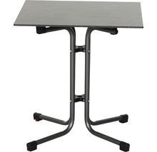 Klapptisch mit Metallgestell und rechteckiger Tischplatte
