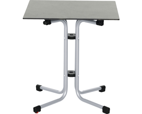 Quadratischer Klapptisch mit Metallgestell