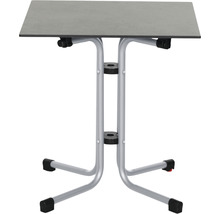Quadratischer Beistelltisch mit Metallgestell