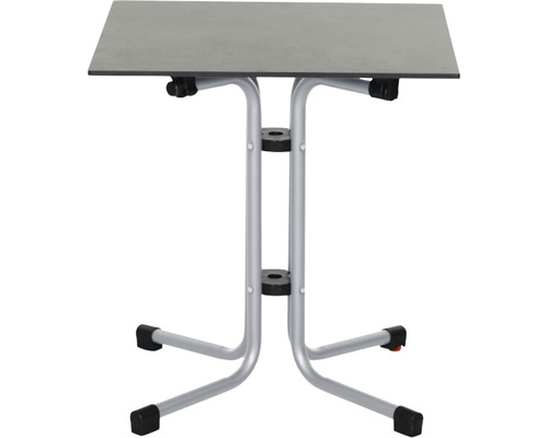 Quadratischer Beistelltisch mit Metallgestell