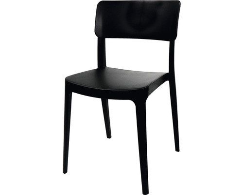 Chaise empilable Veba Wing 82 x 47 x 45 cm plastique noir