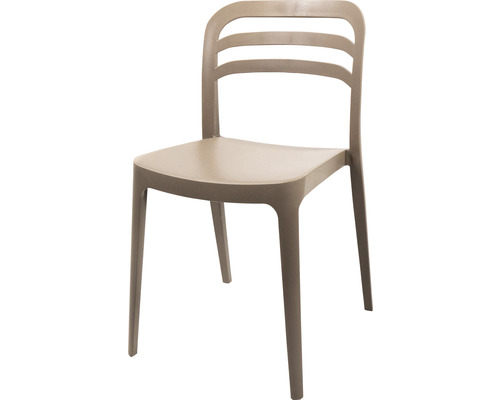 Chaise empilable Veba Wave 82 x 44 x 45 cm plastique beige-0