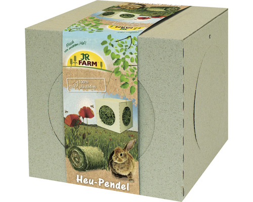 Snack pour rongeurs JR FARM suspension avec du foin 230 g Emballage JR Farm Heu-Pendel pour petits animaux