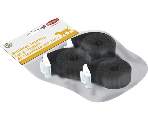 Ceinture de sécurité Kerbl pour boîte de transport Gulliver Touring IATA avec verrou 3 pièces noir