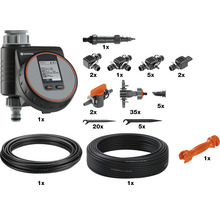 Kit d'arrosage GARDENA Micro-Drip kit de démarrage massif automatic (pour jusqu'à 35 plantes à massifs)