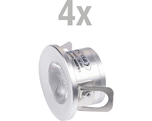 Viererpackung Bodeneinbaustrahler