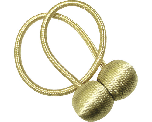 Raffhalter Flex-S mit Magnet gold 48 cm Vorhanghalter mit Kugelenden