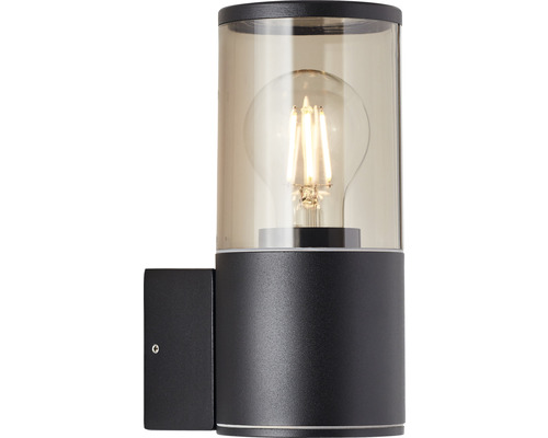 Applique murale avec cylindre transparent et ampoule