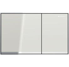 Plaque de déclenchement Geberit pour réservoir de WC avec deux touches et logo Geberit