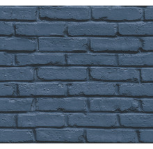 Blaue Backsteinmauer als Hintergrund