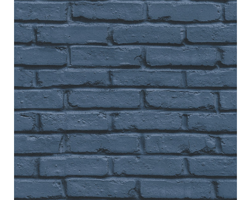 Papier peint intissé 35856-1 Attractive pierre de construction bleu