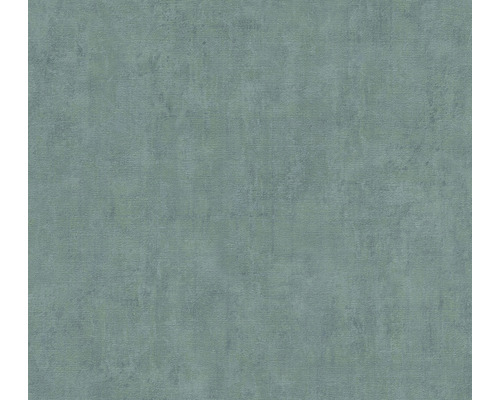 Papier peint intissé 38024-4 Cuba uni bleu vert