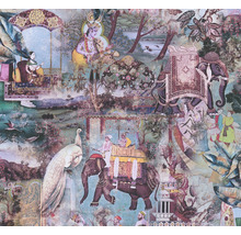 Papier peint intissé 38173-3 Dream Flowery motif vintage indien-thumb-0