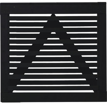 Sichtschutzelement aus Holz mit horizontalen Lamellen