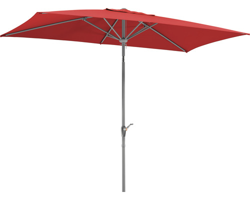 Parasol de marché Schneider Porto 300 x 200 cm rouge