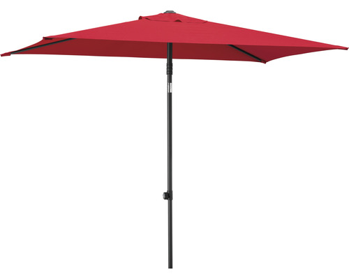 Parasol de marché Schneider Sevilla rectangulaire 240 x 140 cm rouge