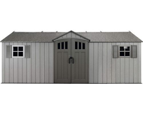 Gartenschuppen mit Doppeltür und Fenstern