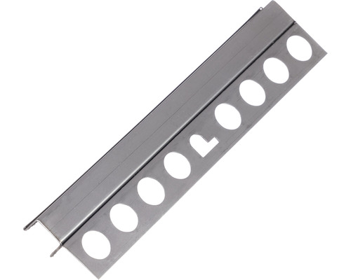 Fliesenschiene aus Metall mit Löchern