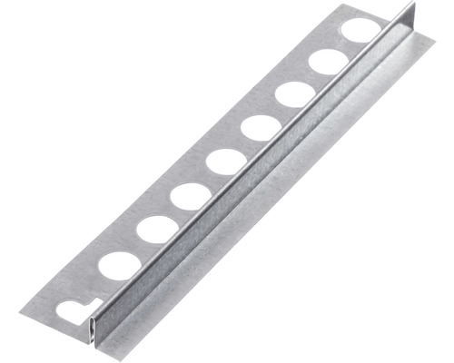 Fliesenschiene aus Metall mit Löchern