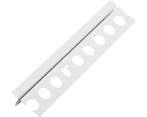 Profilé de finition pour carrelage en plastique avec évidements ronds