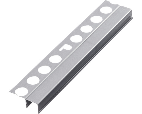 Fliesenschiene aus Metall mit Löchern