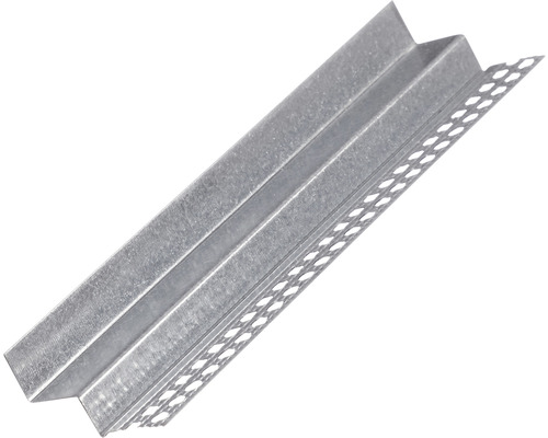 Putzprofil aus Metall mit Lochung